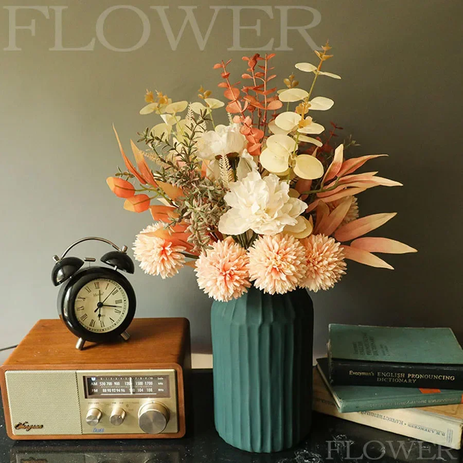 Dried Flower Bulk - Bouquet di Dandelion Artificiali, Fiori Secchi