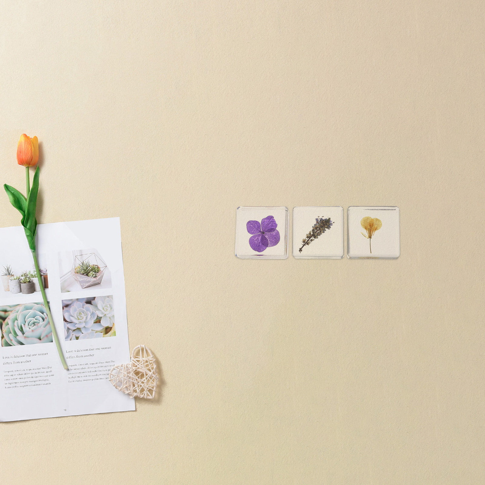 3 pezzi di ornamenti in resina - Flower Preservation Resin recensione e prezzo