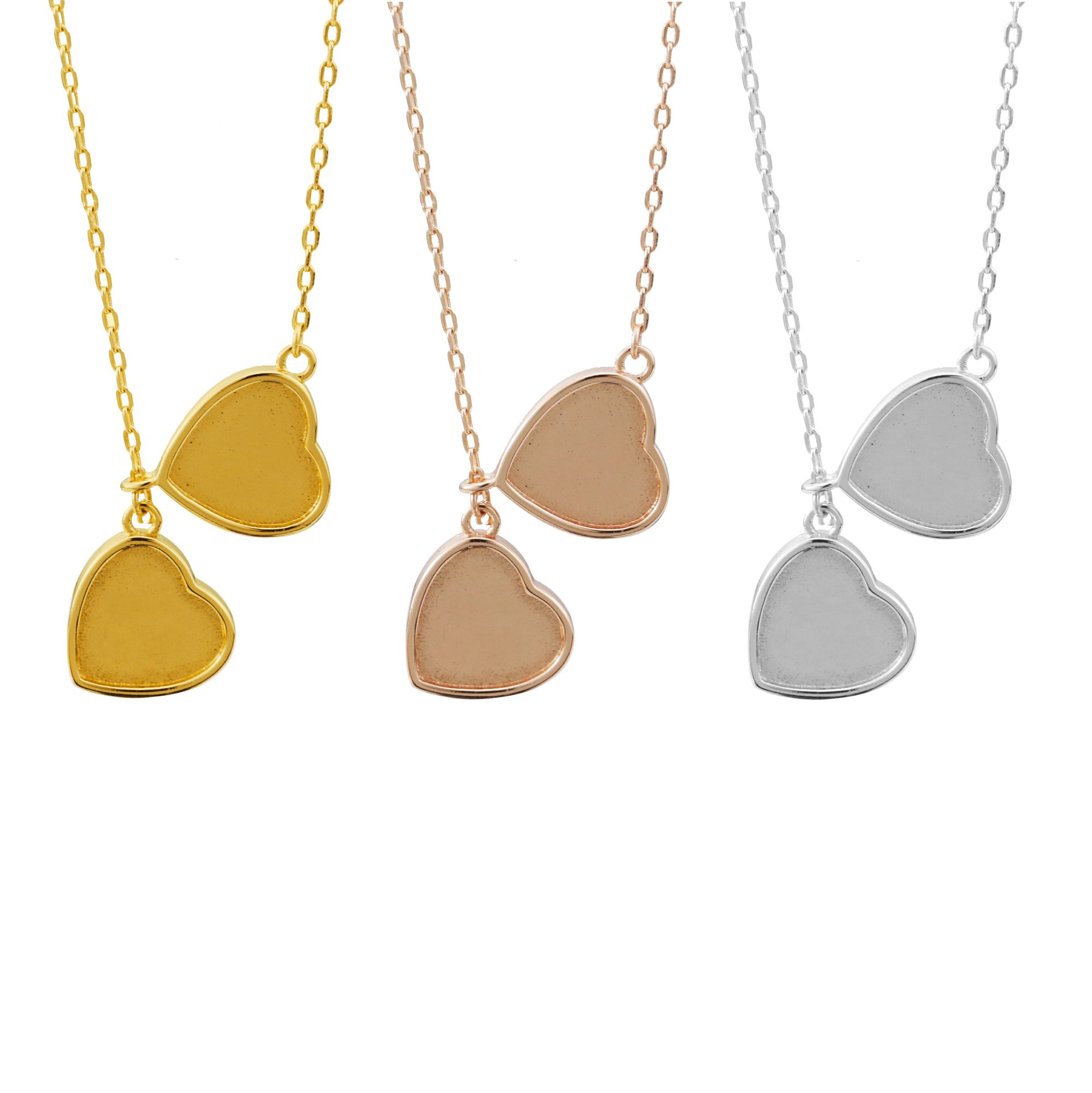 Ciondolo a Cuore da 10MM per C - Bezels Set Pendant recensione e prezzo