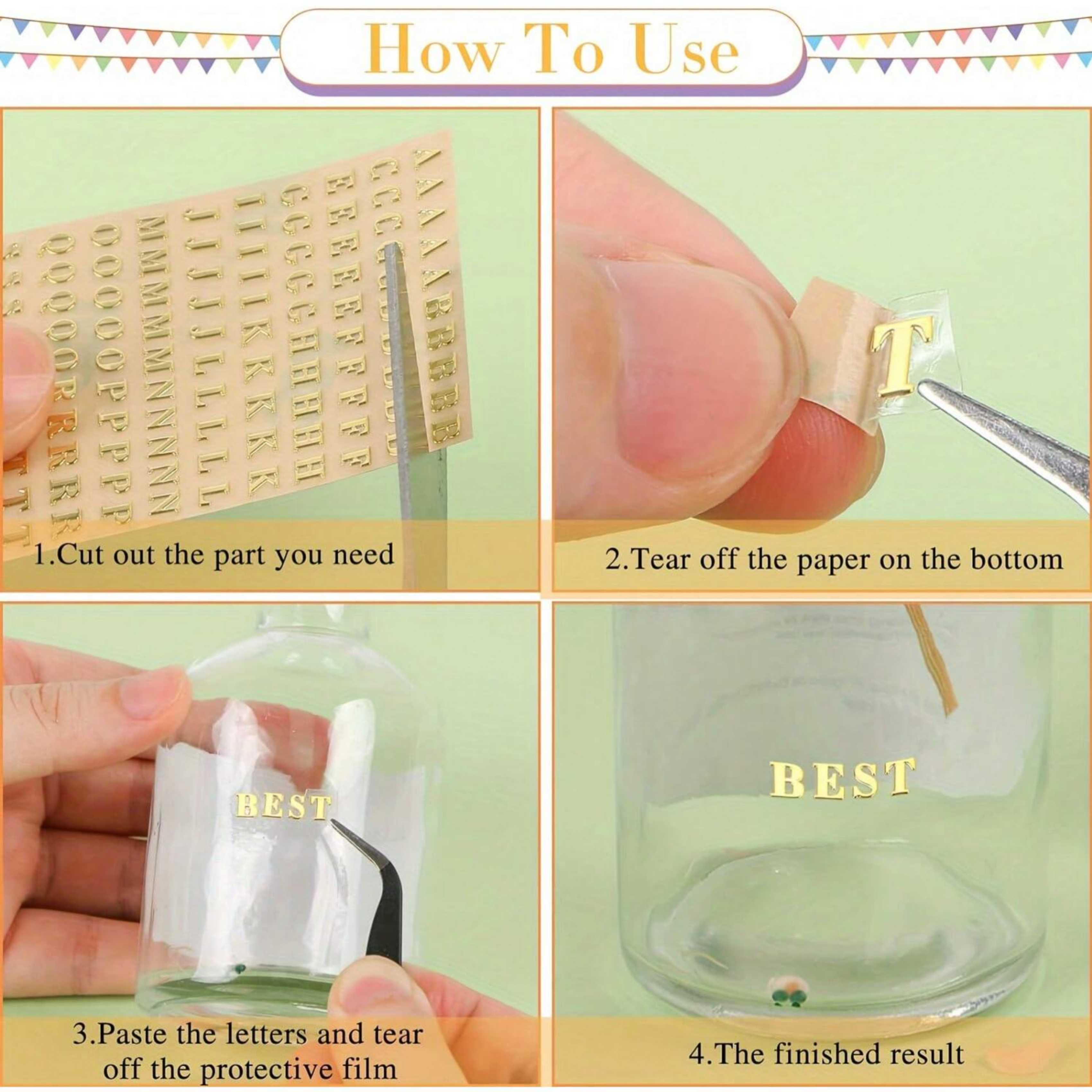 Adesivi in resina con 12 lette - Gold Foil Flakes recensione e prezzo