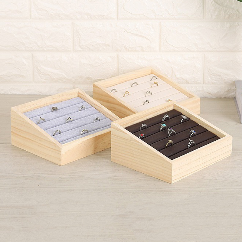 1pc espositore per gioielli in - Wood Ring Blank recensione e prezzo
