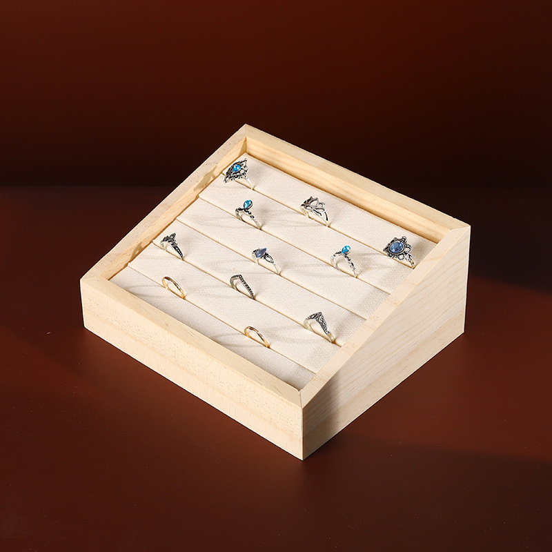 1pc espositore per gioielli in - Wood Ring Blank recensione e prezzo