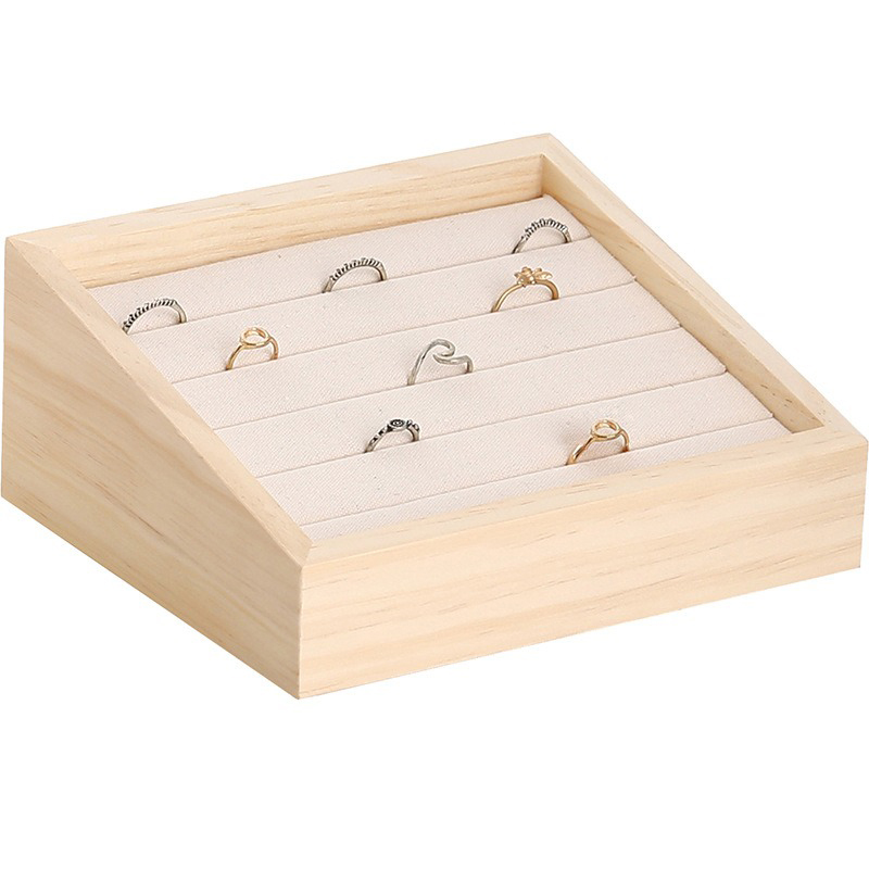 1pc espositore per gioielli in - Wood Ring Blank recensione e prezzo