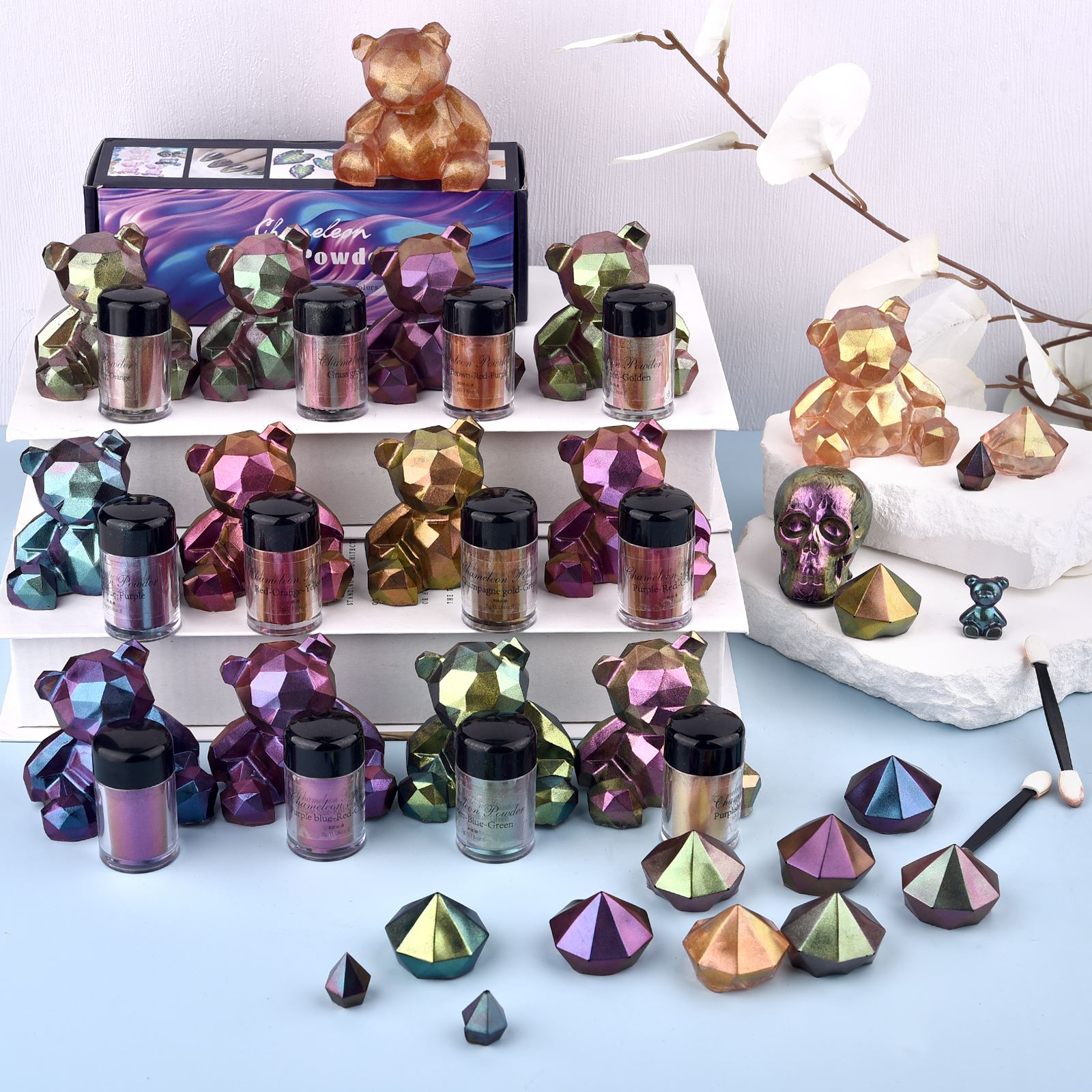 5g Camaleonte Polvere Unghie C - Resin Pigment Set recensione e prezzo